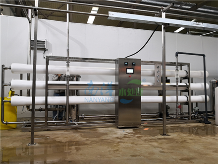 纯净水wnsr888威尼斯：广西柳州食品厂15吨双级反渗透设备